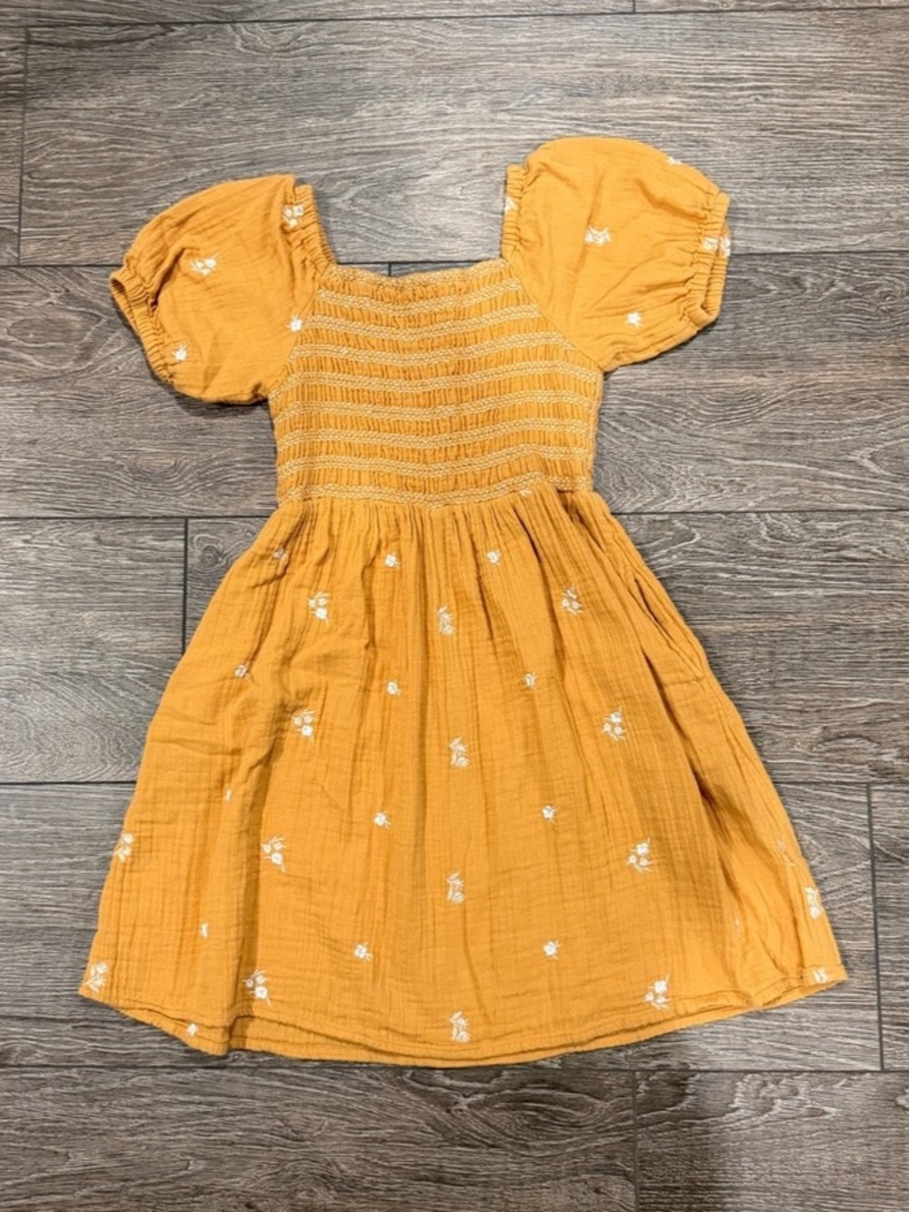 Cat & Jack Girls Dress Mustard Yellow Size Large